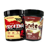 Pre entreno IGNITE – 30 porciones + Creatina 300g  Sin Sabor FitSupps