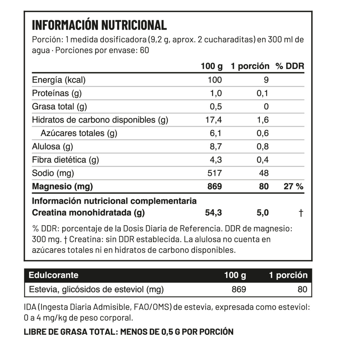 Creatina Frambuesa & Limón · Innovative Fit · 553 g - Imagen 2