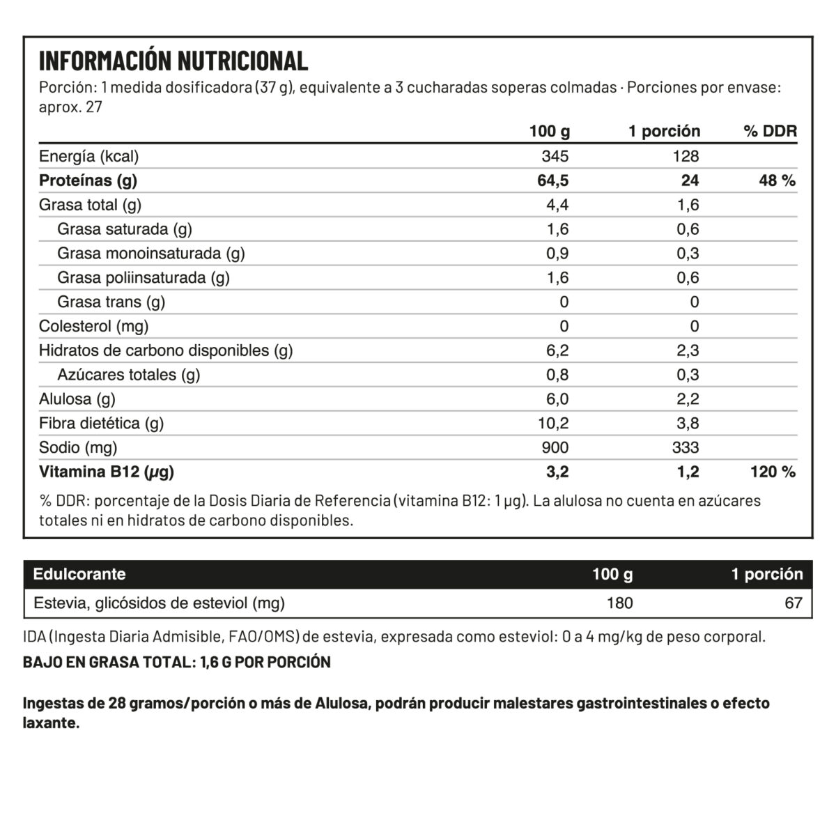 Dark Chocolate Fudge – Proteína Vegetal Sabor Chocolate 1 kg | Innovative Fit - Imagen 2