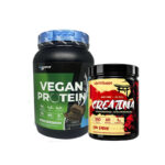 Vegan Protein 30 porciones| Innovative Fit | 2 Libras + Creatina Fit Supps | 60 Servicios | 300g | Sin Sabor